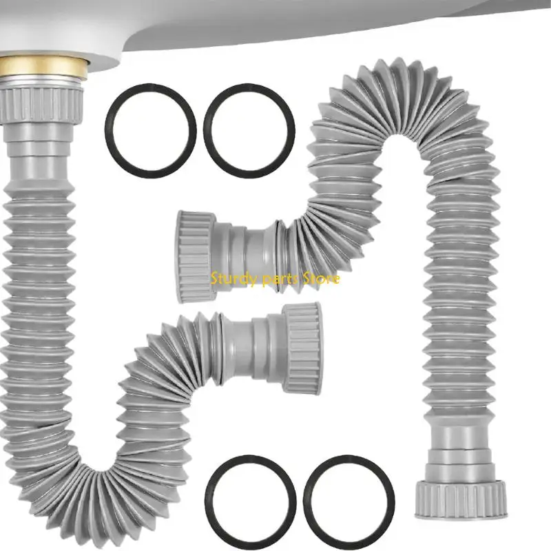 97QC 2pcs Adjustable Sink Drain Pipes Flexible Trap for Bathroom Kitchen Plumbing
97QC 2pcs Adjustable Sink Drain Pipes Flexible Trap for Bathroom Kitchen Plumbing