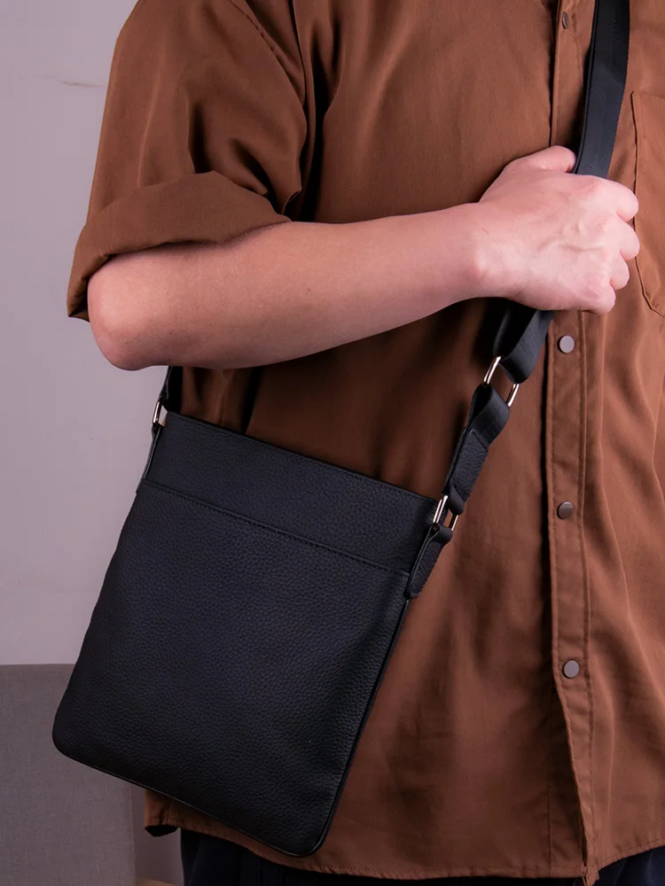 Trendy Men's Crossbody Bag Soft Cowhide Vertical Sle Ultra-Thin Commuter Bag Single oulder Bag Busin Bapa
Trendy Men's Crossbody Bag Soft Cowhide Vertical Sle Ultra-Thin Commuter Bag Single oulder Bag Busin Bapa