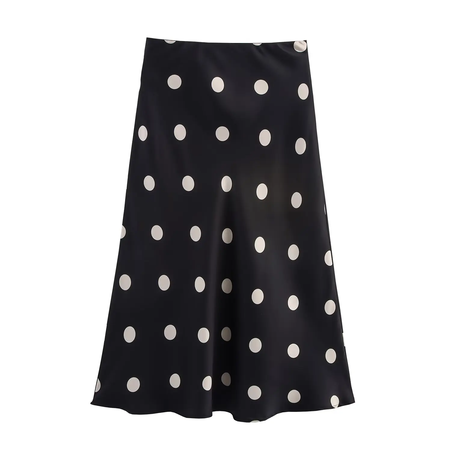 Faionable Polka Dot Elastic Satin Skirt for Women All-Match High Waist Silk Print Casual Sle Stand Fit Summer 2025
Faionable Polka Dot Elastic Satin Skirt for Women All-Match High Waist Silk Print Casual Sle Stand Fit Summer 2025