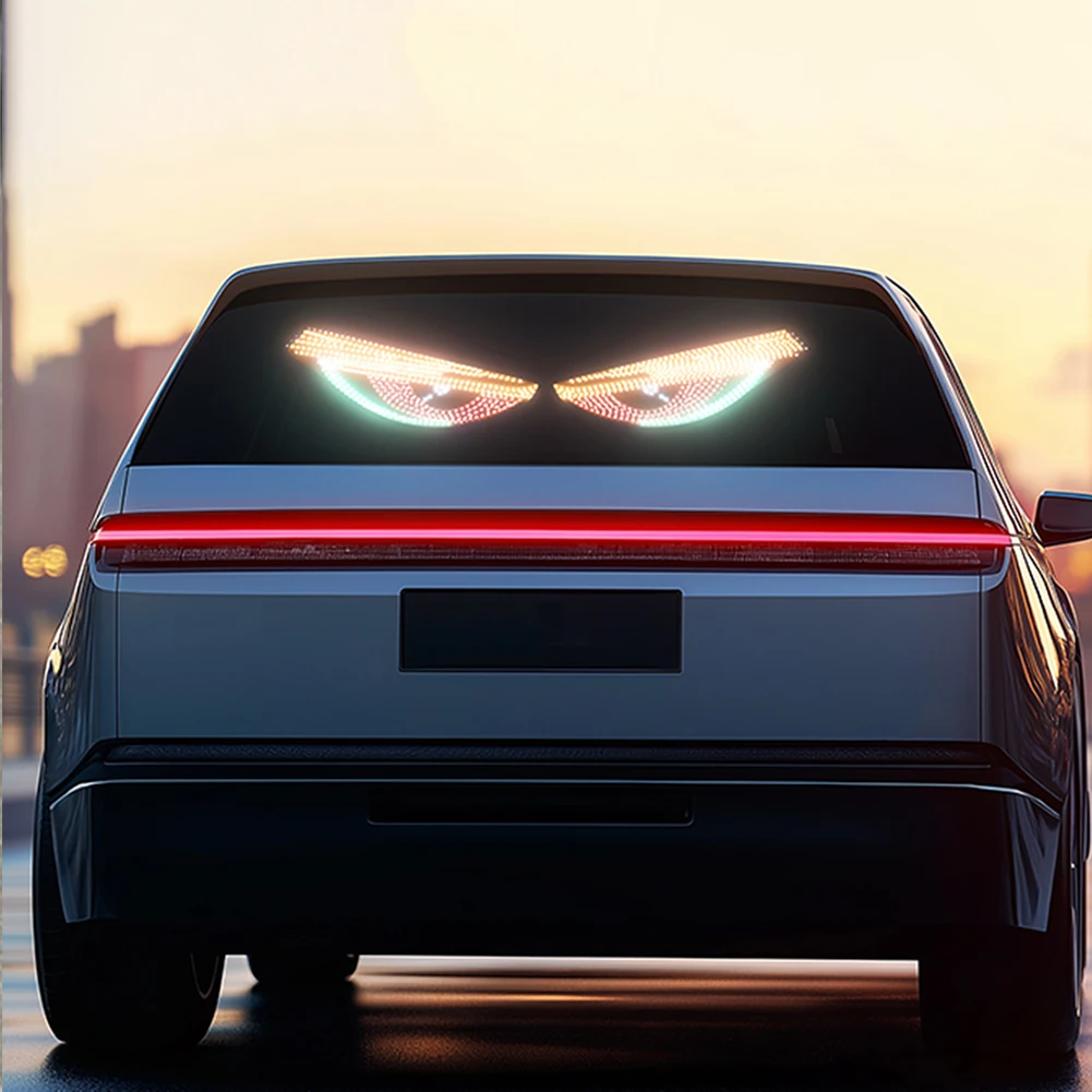 LED Car Flexible Display Panel Night Light 12 Modes Car Demon Eyes Flexible Display Screen Light for Truck Windshields
LED Car Flexible Display Panel Night Light 12 Modes Car Demon Eyes Flexible Display Screen Light for Truck Windshields