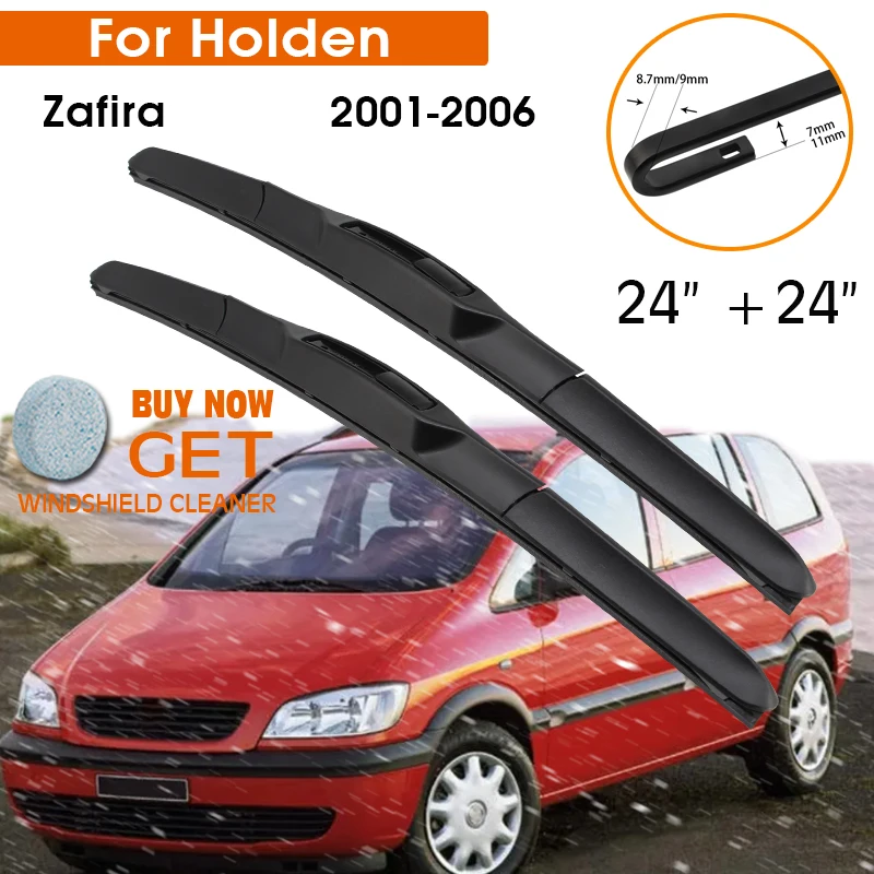 Car Wiper Blade For Holden Zafira 2001-2006 Windshield Rubber Silicon Refill Front Window Wiper 24"+24" LHD RHD Auto Accessories
Car Wiper Blade For Holden Zafira 2001-2006 Windshield Rubber Silicon Refill Front Window Wiper 24"+24" LHD RHD Auto Accessories