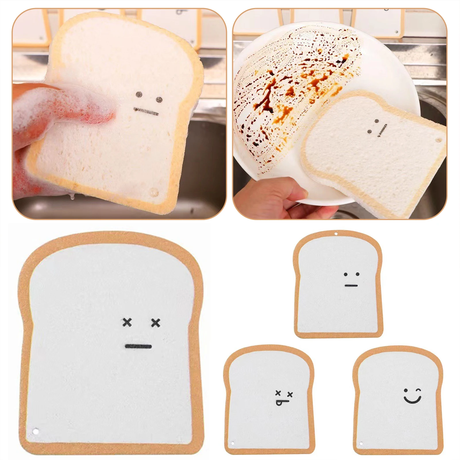 Compressed Toast-Dishwashing Sponge,Eco Friendly Reusable Cleaning Sponge,Compressed Design For Space-Saving,Cleaning Tool
Compressed Toast-Dishwashing Sponge,Eco Friendly Reusable Cleaning Sponge,Compressed Design For Space-Saving,Cleaning Tool