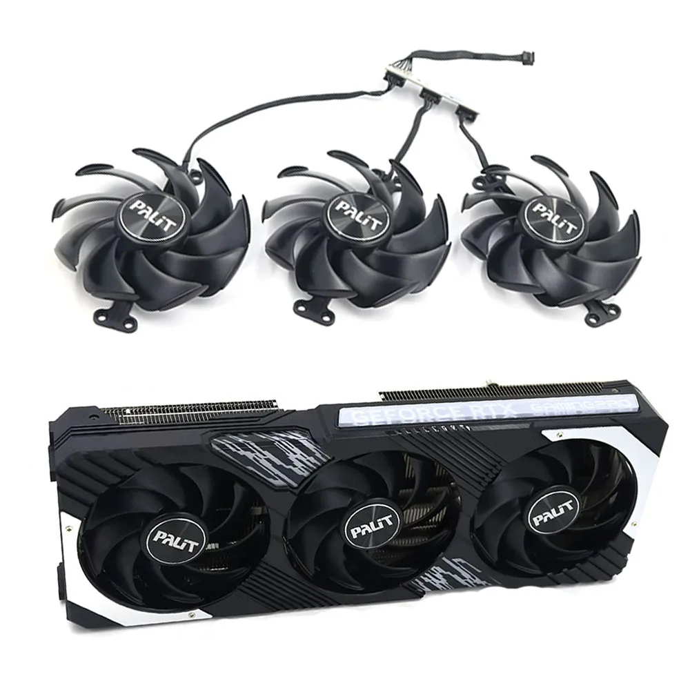 НОВЫЙ 90 мм TH9520B2H-PCB02 охлаждающий вентилятор для Palit GeForce RTX 4070Ti 4080 4090 GameRock GamingPro JetStream OC кулер для видеокарты
НОВЫЙ 90 мм TH9520B2H-PCB02 охлаждающий вентилятор для Palit GeForce RTX 4070Ti 4080 4090 GameRock GamingPro JetStream OC кулер для видеокарты
