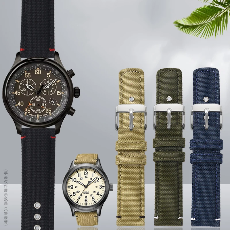 20mm Men's Sports Watchband For TIMEX T49905 T49953 SEIKO Citizen Casio waterproof nylon canvas Leather Watch strap accessories
20mm Men's Sports Watchband For TIMEX T49905 T49953 SEIKO Citizen Casio waterproof nylon canvas Leather Watch strap accessories