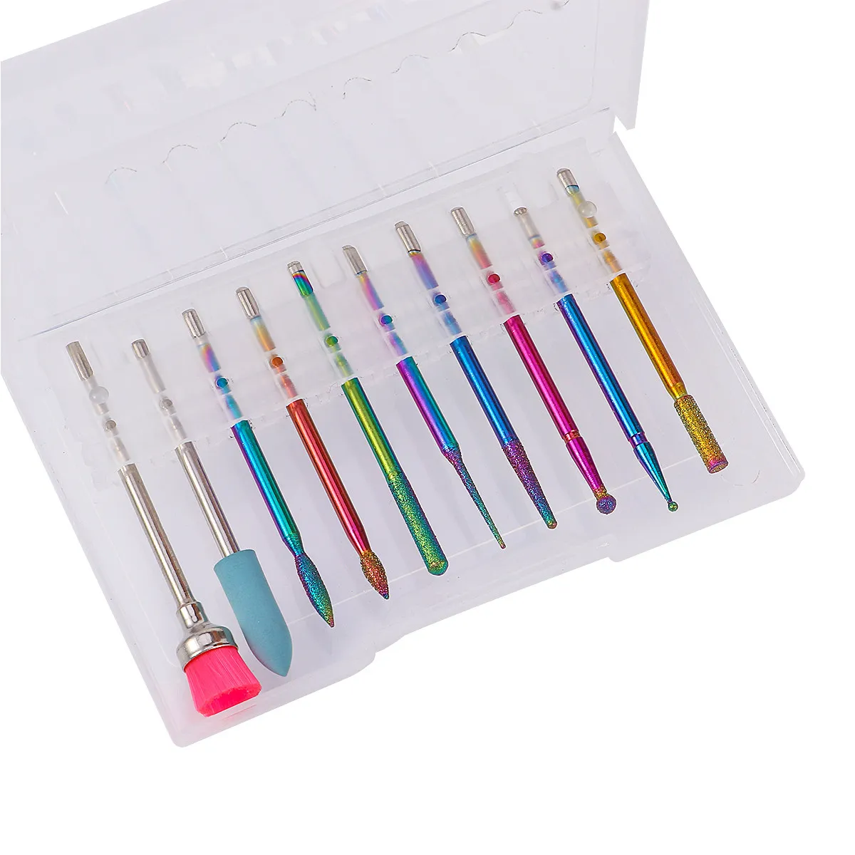 10Pcs Manicure Drill Bits Set High-Quality Nail Grinding Heads for Cuticle Cleanup Sidewall Shaping Nail Art Tools Kit
10Pcs Manicure Drill Bits Set High-Quality Nail Grinding Heads for Cuticle Cleanup Sidewall Shaping Nail Art Tools Kit