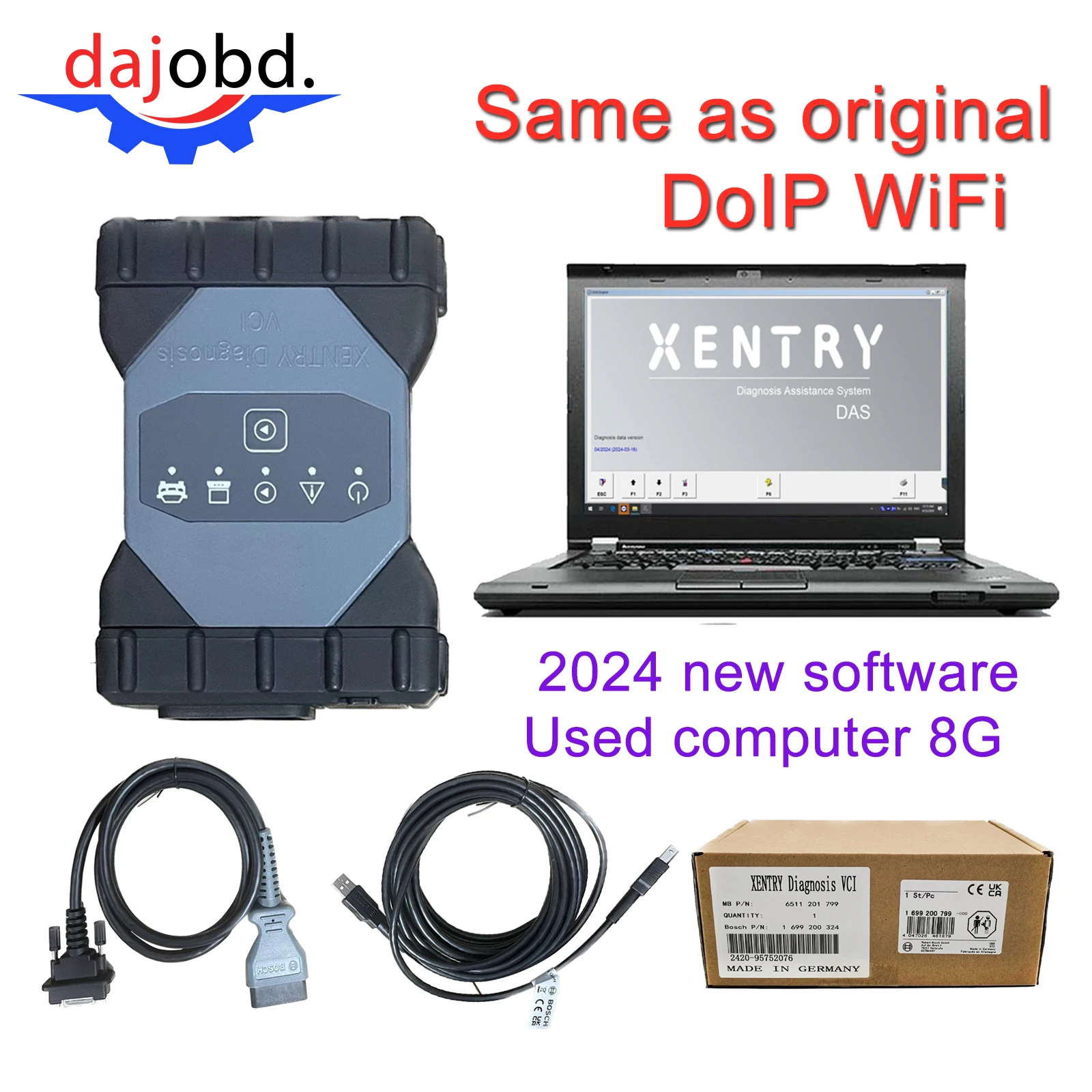 Same as original MB STAR C6 with T420 PC DoIP WiFi C6 Sd Connect Xentry supports CAN Auto Truck Diagnostic Tool 2024 new
Same as original MB STAR C6 with T420 PC DoIP WiFi C6 Sd Connect Xentry supports CAN Auto Truck Diagnostic Tool 2024 new