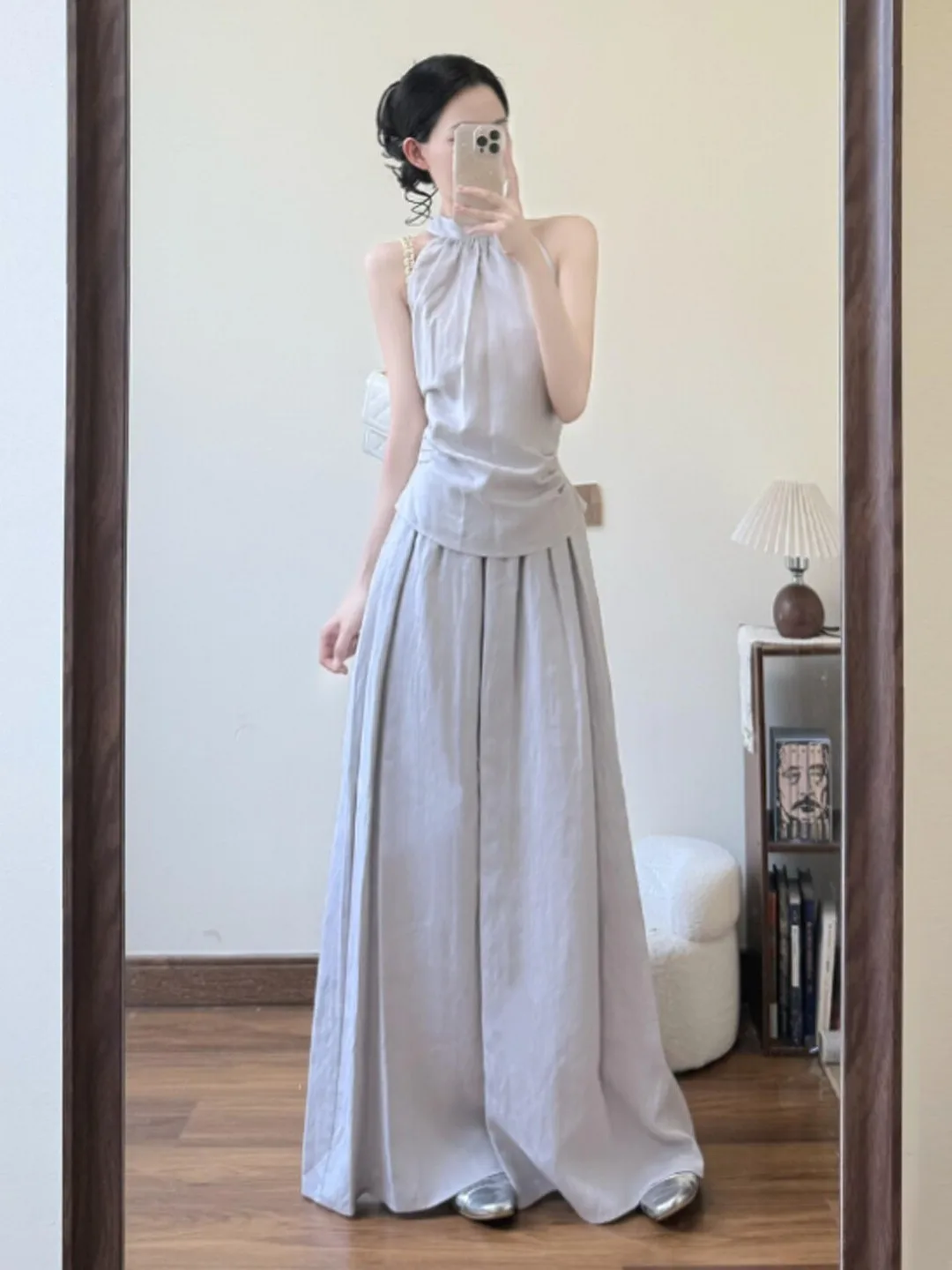 Elegant Two-Piece Set Neckline Summer Fashion High-End Feel Half-Skirt Top Comfortable Cotton Blend round Neckline Vest
Elegant Two-Piece Set Neckline Summer Fashion High-End Feel Half-Skirt Top Comfortable Cotton Blend round Neckline Vest
