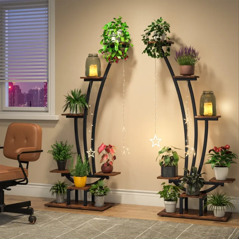 Climbing vine plant frame indoor storage balcony wrought iron wooden ladder multi-layer floor-to-ceiling household shelf
Climbing vine plant frame indoor storage balcony wrought iron wooden ladder multi-layer floor-to-ceiling household shelf