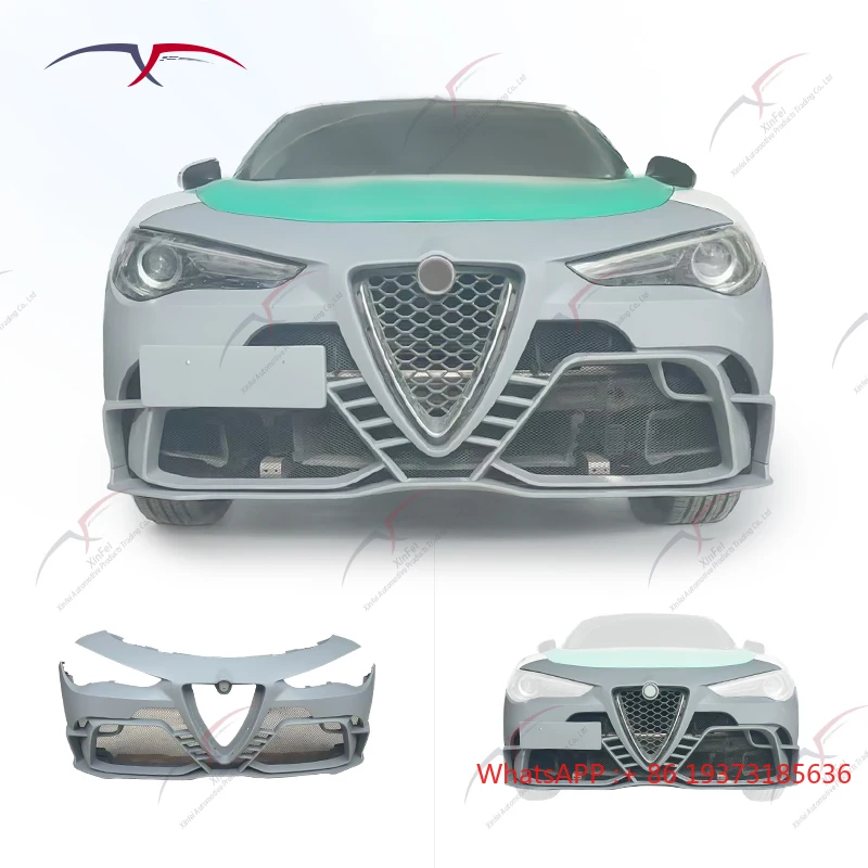 New Car Modification Parts Suitable for Alfa Romeo Stelvio GT 2017-2025 Front Bumper Car Modification Carbon Fiber Body Kit