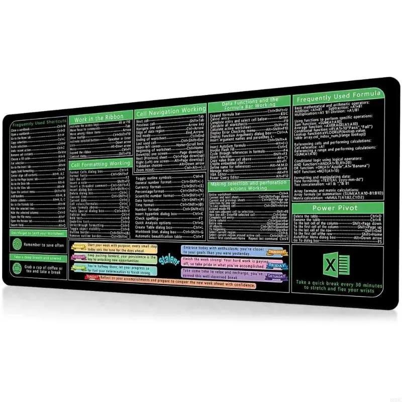 Desk Pad with Excels Word Function Key Providing Spacious and Waterproof Surfaces for Office and Gaming 896C
Desk Pad with Excels Word Function Key Providing Spacious and Waterproof Surfaces for Office and Gaming 896C