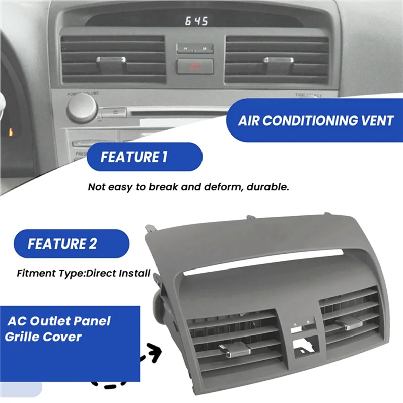 N26R-Car Dash Center Air Conditioner Vent AC Outlet Panel Grille Cover For Toyota Camry 2006-2012 55660-06130-C0 55660-06040
N26R-Car Dash Center Air Conditioner Vent AC Outlet Panel Grille Cover For Toyota Camry 2006-2012 55660-06130-C0 55660-06040