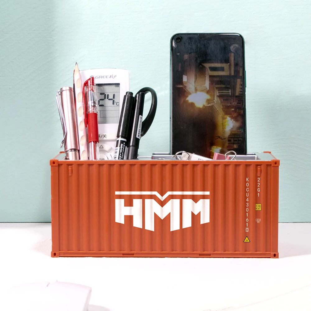 HMM Shipping Container Maritimo Pen Holder Mini Container Ship Business Card Case Cargo Logistics Container Scale Model Box Toy
HMM Shipping Container Maritimo Pen Holder Mini Container Ship Business Card Case Cargo Logistics Container Scale Model Box Toy