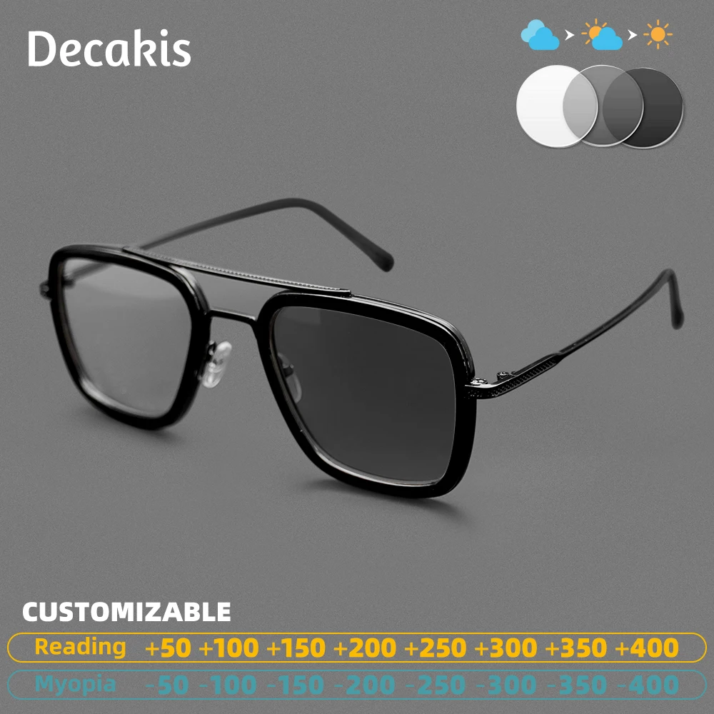 Square Photochromic Reading Glasses Men Anti Blue Light Myopia Sunglasses Women Luxury Brand Design Custom Prescription Glasses
Square Photochromic Reading Glasses Men Anti Blue Light Myopia Sunglasses Women Luxury Brand Design Custom Prescription Glasses