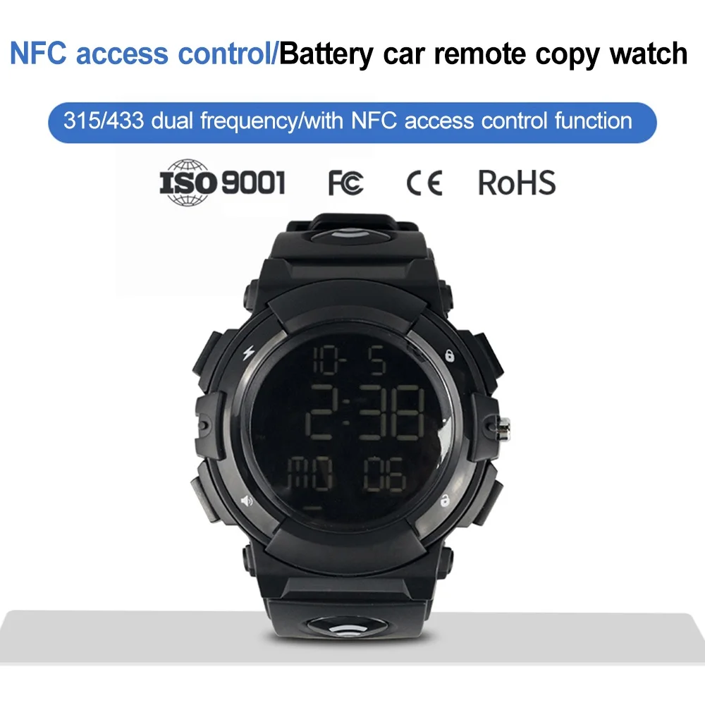 Smart Watch Wireless Auto Remote Control Duplicator Waterproof Cloning Car Key with NFC for Electric Vehicle/NFC Access Control
Smart Watch Wireless Auto Remote Control Duplicator Waterproof Cloning Car Key with NFC for Electric Vehicle/NFC Access Control