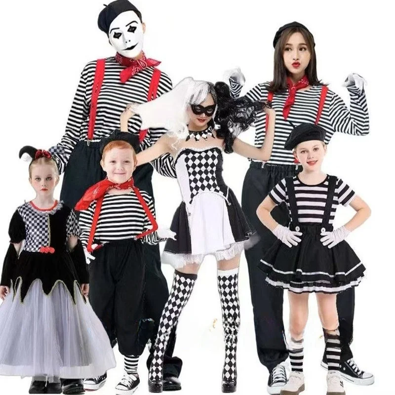 Women's Halloween Costume Circus Silent Comedy Cosplay Skirt Puffy Black And White Clown Suit Set Traditional Chinese Stage C...
Women's Halloween Costume Circus Silent Comedy Cosplay Skirt Puffy Black And White Clown Suit Set Traditional Chinese Stage C...