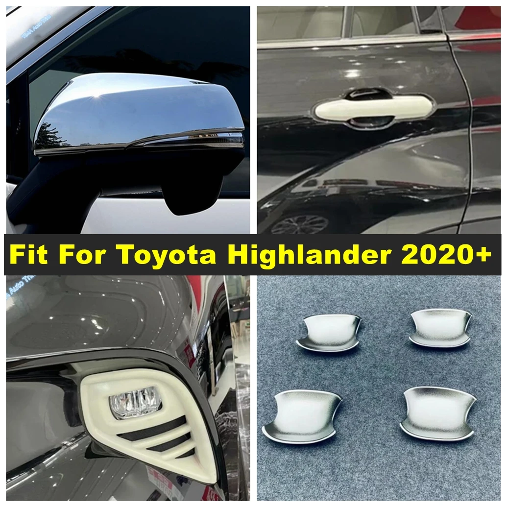 Car Door Handle Bowl / Rearview Mirror Case Protector Cover Trim For Toyota Highlander 2020 - 2023 Chrome Exterior Accessories
Car Door Handle Bowl / Rearview Mirror Case Protector Cover Trim For Toyota Highlander 2020 - 2023 Chrome Exterior Accessories