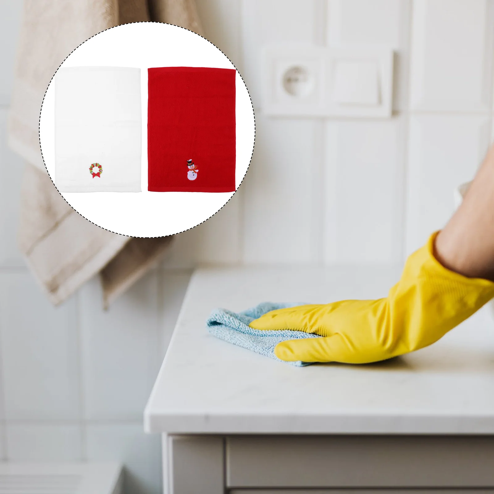 2Pcs Creative Christmas Embroidery Towels Air Permeable Water Absorbent Towels for Holiday Decoration Gift Towel Xmas Decor
2Pcs Creative Christmas Embroidery Towels Air Permeable Water Absorbent Towels for Holiday Decoration Gift Towel Xmas Decor