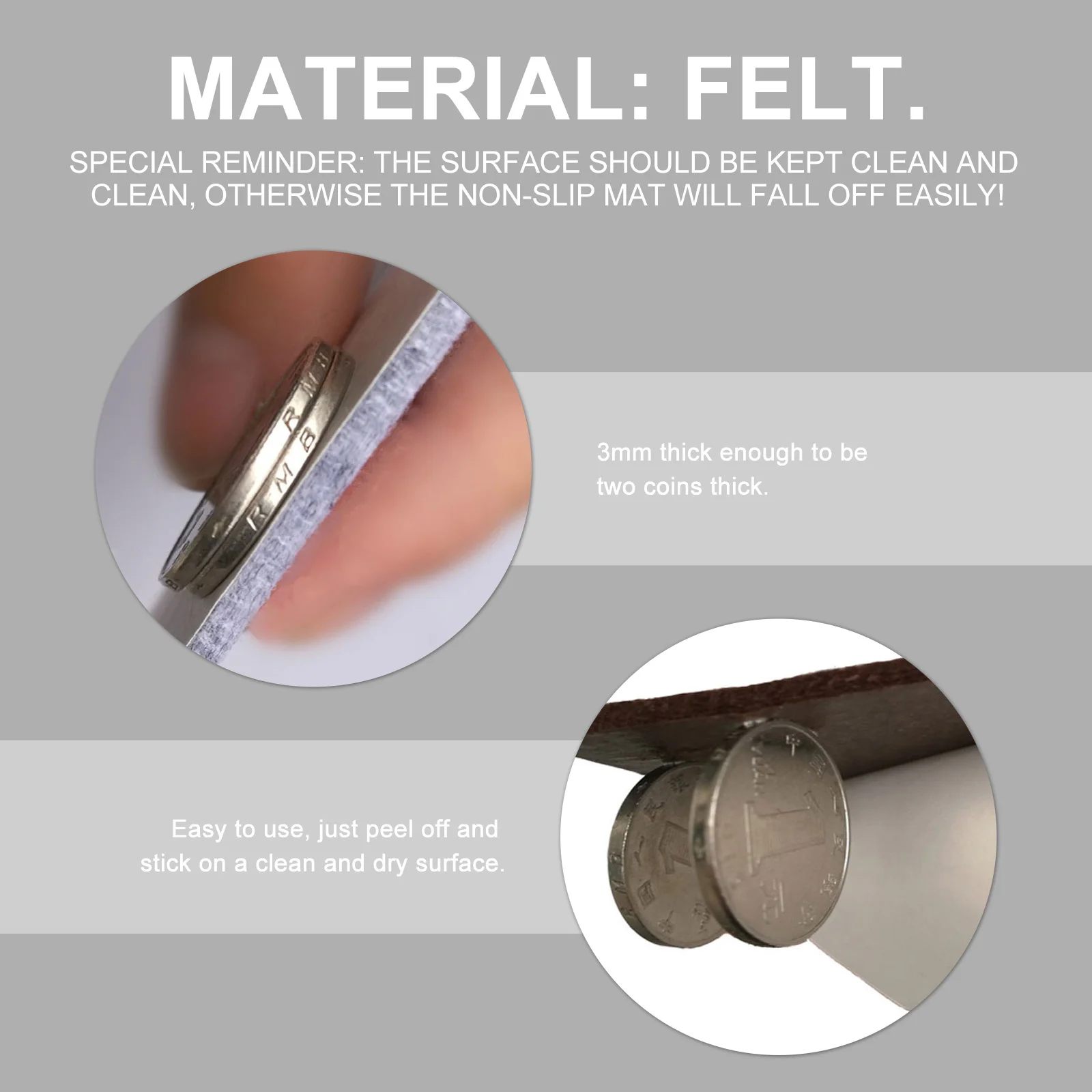 130Pcs Self-Adhesive Anti-Slip Felt Pads Thick Furniture Protection Mat for Chair Table Legs Quiet Floor Sticker
130Pcs Self-Adhesive Anti-Slip Felt Pads Thick Furniture Protection Mat for Chair Table Legs Quiet Floor Sticker