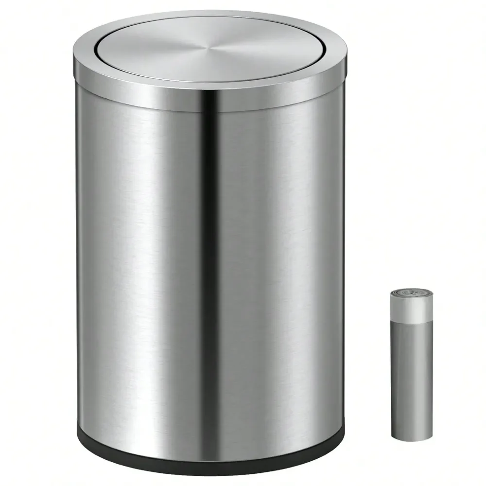 Trash Can With Lid, Desktop Small Trash Can Recycling Bin Cute Metal Garbage Can, Compact Stainless Steel Swing Top Waste Bin F
Trash Can With Lid, Desktop Small Trash Can Recycling Bin Cute Metal Garbage Can, Compact Stainless Steel Swing Top Waste Bin F