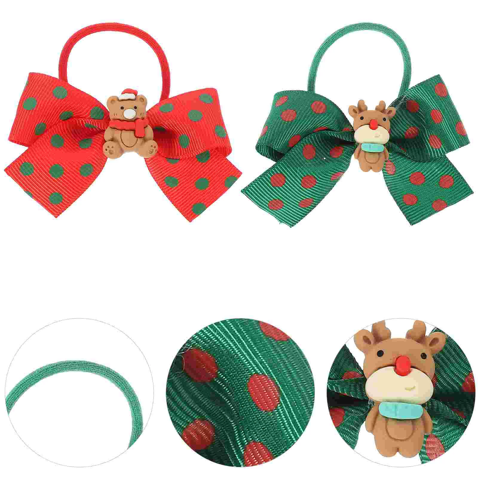 4 Pcs Red and Green Dots Bowknot Scrunchie Elastic Ponytail Holders Band Christmas Hair Rings Fabric
4 Pcs Red and Green Dots Bowknot Scrunchie Elastic Ponytail Holders Band Christmas Hair Rings Fabric