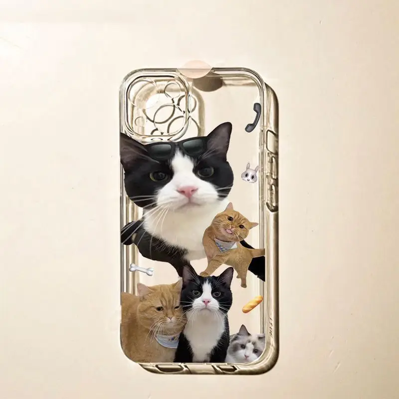 Cat conspicuous bag suitable for iPhone 16 Promax phone case 13pro suitable for Apple 12 transparent 11/14 protective case
Cat conspicuous bag suitable for iPhone 16 Promax phone case 13pro suitable for Apple 12 transparent 11/14 protective case