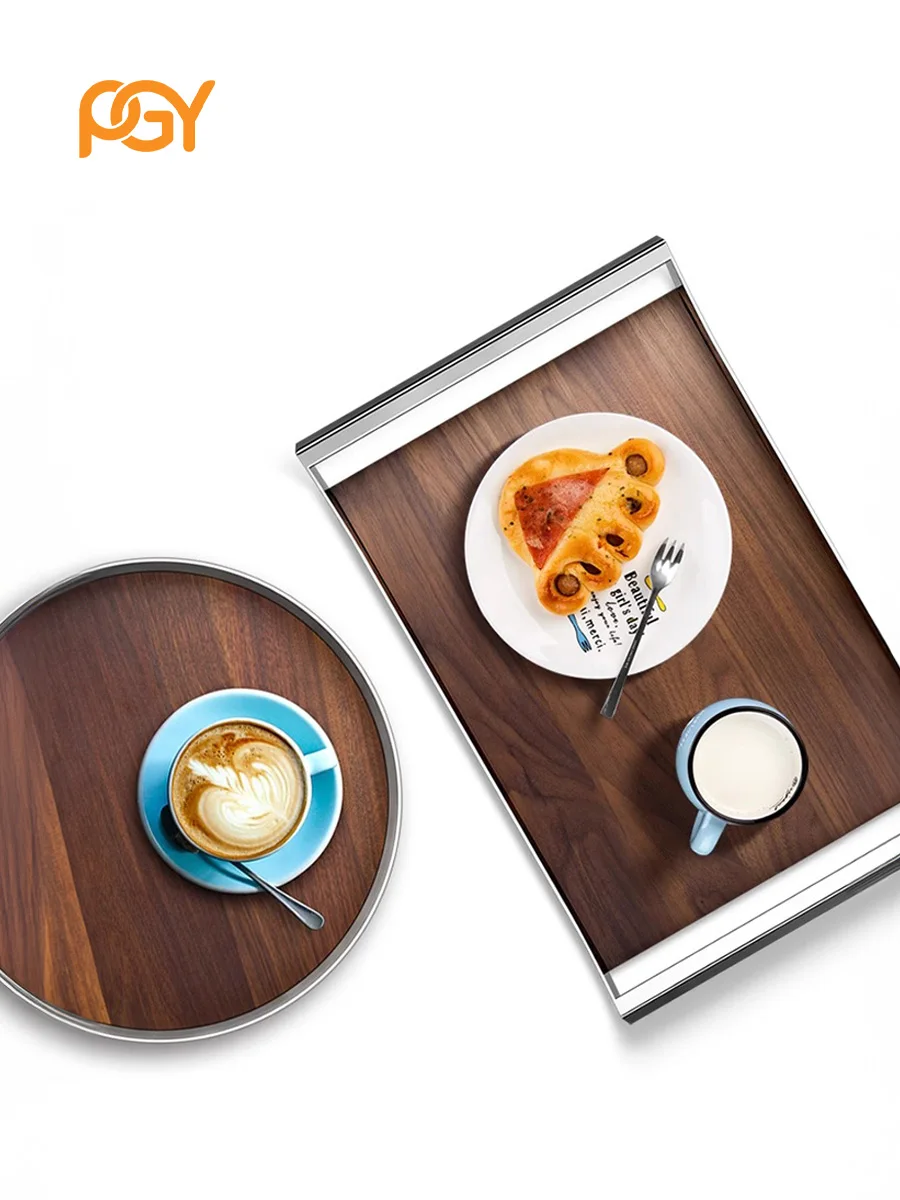 Wooden Serving Decorative Tray Fruit Plate Metal Storage Tray Walnut Wood with Handles for Home Coffee Table Living Room Decor
Wooden Serving Decorative Tray Fruit Plate Metal Storage Tray Walnut Wood with Handles for Home Coffee Table Living Room Decor