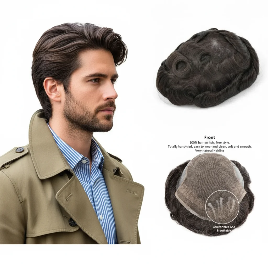 Clearance Sale Men Toupee Q6100% Human Hair Mono Base Lace+PU Slight Flaws Affordable Men Hair System For Crown Coverage
Clearance Sale Men Toupee Q6100% Human Hair Mono Base Lace+PU Slight Flaws Affordable Men Hair System For Crown Coverage
