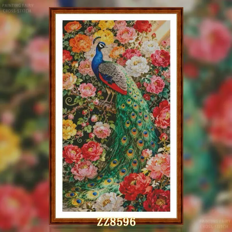 ZZ8596- Flower Peacock 14CT 16CT 18CT Stamped Canvas Cross Stitch DIY Set Needlework Embroidery 159 Colors
ZZ8596- Flower Peacock 14CT 16CT 18CT Stamped Canvas Cross Stitch DIY Set Needlework Embroidery 159 Colors