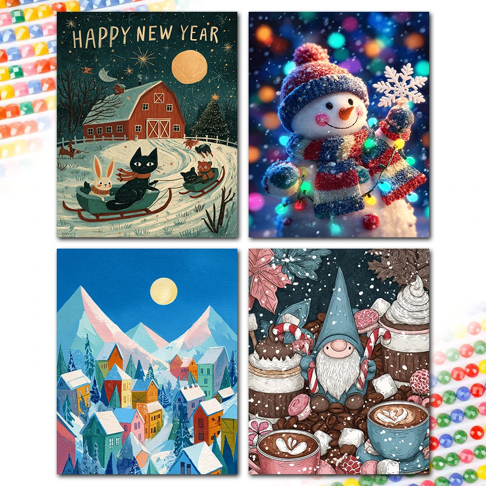 SDOYUNO Diamond Painting Cross Stitch Christmas Needle Arts Craft Set Crystal Embroidery Full Square Round Drill Home Decoration
SDOYUNO Diamond Painting Cross Stitch Christmas Needle Arts Craft Set Crystal Embroidery Full Square Round Drill Home Decoration
