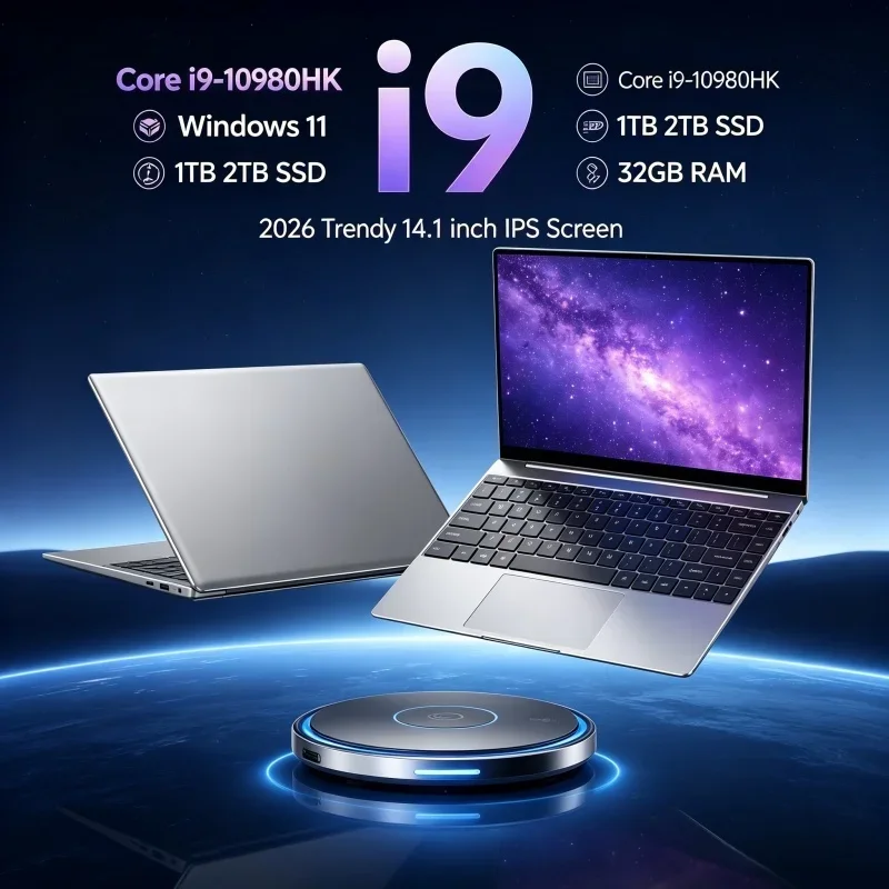 Streamlined Windows 11 Pro Intel Core i9-10980HK 14.1" Ultra Slim Laptop 2026 Solid 32GB RAM 2TB M.2 SSD Home Study Computer
Streamlined Windows 11 Pro Intel Core i9-10980HK 14.1" Ultra Slim Laptop 2026 Solid 32GB RAM 2TB M.2 SSD Home Study Computer