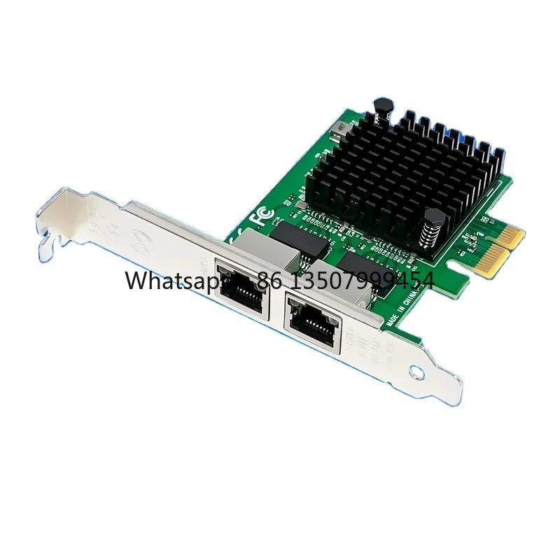 PCIe3.1 X1 I226-T2 Dual Port 1Gbps Internal Server Network Adapter-Stock ROHS Certified
PCIe3.1 X1 I226-T2 Dual Port 1Gbps Internal Server Network Adapter-Stock ROHS Certified