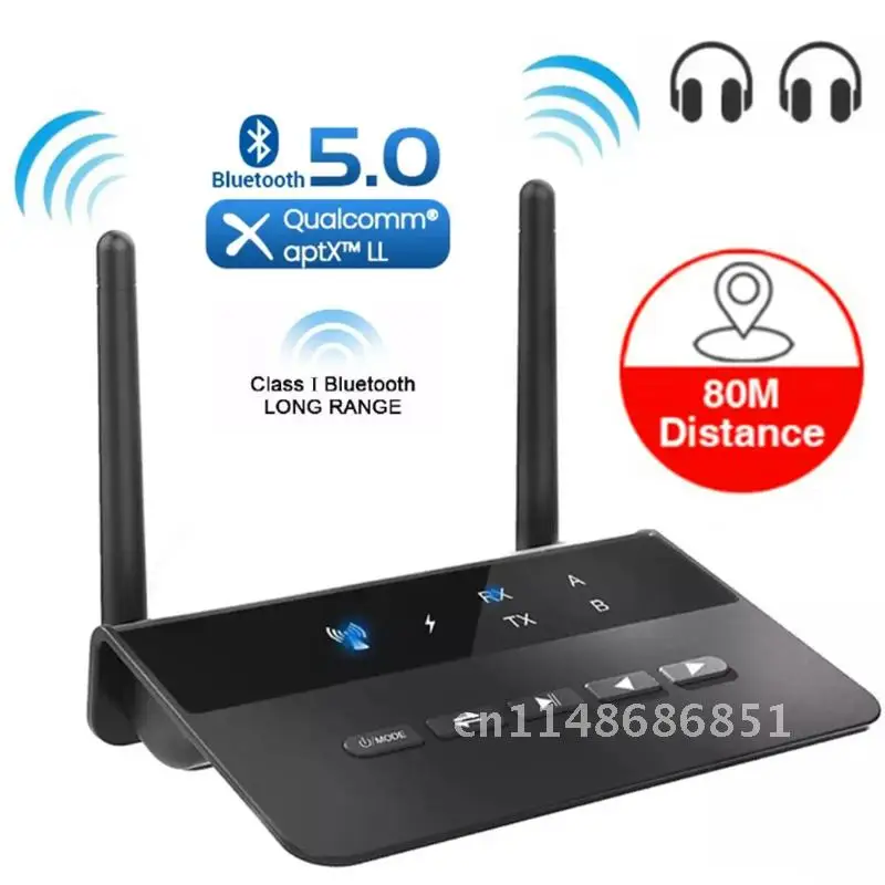 80M Bluetooth 5.0 RCA Receiver Transmitter aptX LL HD AAC SBC 3.5mm Aux Wireless Audio Adapter Music for TV Car PC Headphone
80M Bluetooth 5.0 RCA Receiver Transmitter aptX LL HD AAC SBC 3.5mm Aux Wireless Audio Adapter Music for TV Car PC Headphone