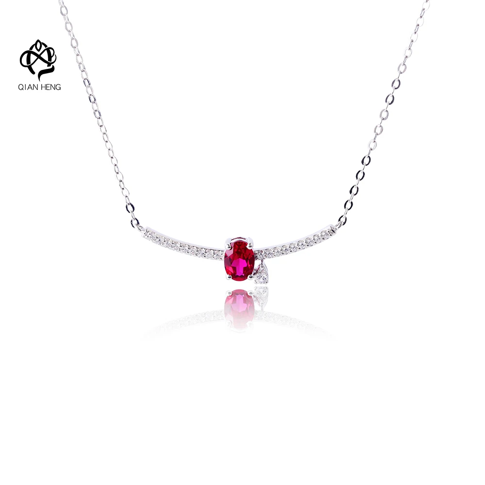 Qian Heng Vintage S925 Lab Grown Ruby Shape Necklace With Chain Silver Gems Necklaces For Women Sterling Sliver Gift
Qian Heng Vintage S925 Lab Grown Ruby Shape Necklace With Chain Silver Gems Necklaces For Women Sterling Sliver Gift