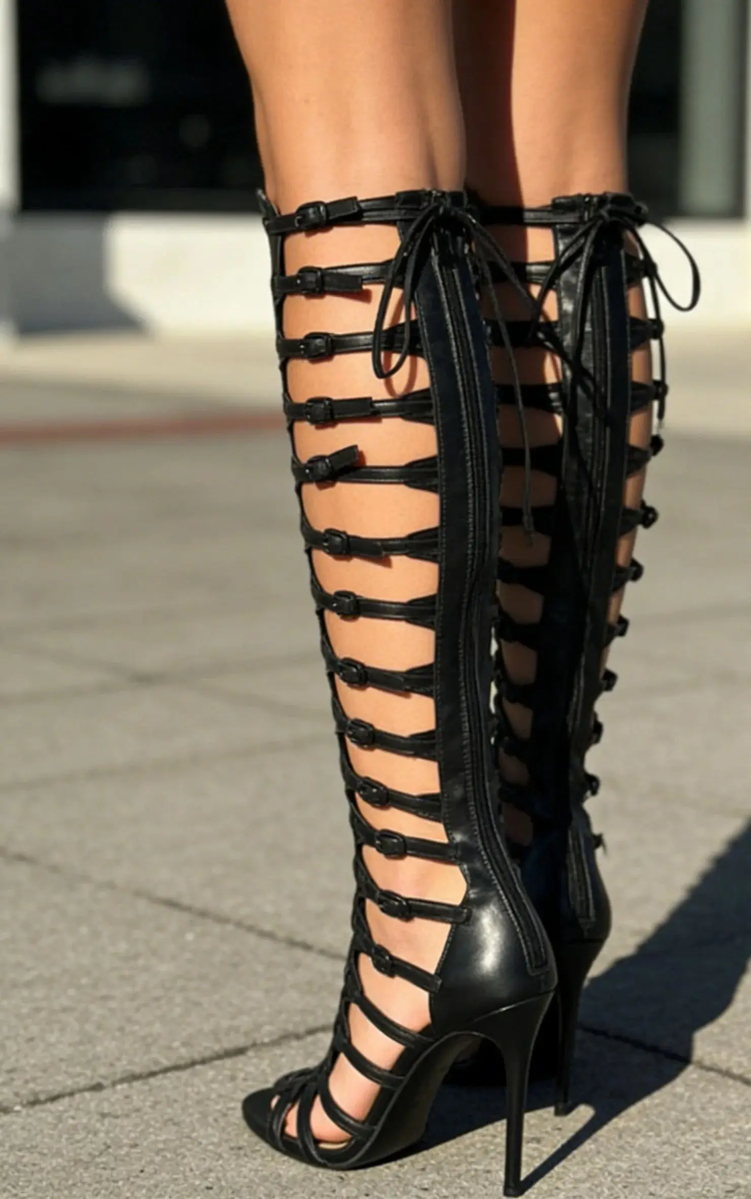 Women's Gladiator High Heel Boots 2026 Summer New Hollow Out Knee High Sandals Open Toe Stiletto Heels Lace Up Fashion Party
Women's Gladiator High Heel Boots 2026 Summer New Hollow Out Knee High Sandals Open Toe Stiletto Heels Lace Up Fashion Party