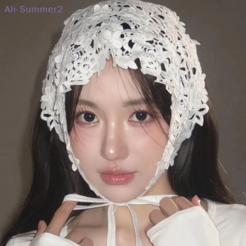 【Summer2】Французский кружевной треугольный платок для волос с цветочным узором, ретро-пасторальный ажурный головной убор, белый тканый платок для волос, защита от солнца
【Summer2】Французский кружевной треугольный платок для волос с цветочным узором, ретро-пасторальный ажурный головной убор, белый тканый платок для волос, защита от солнца