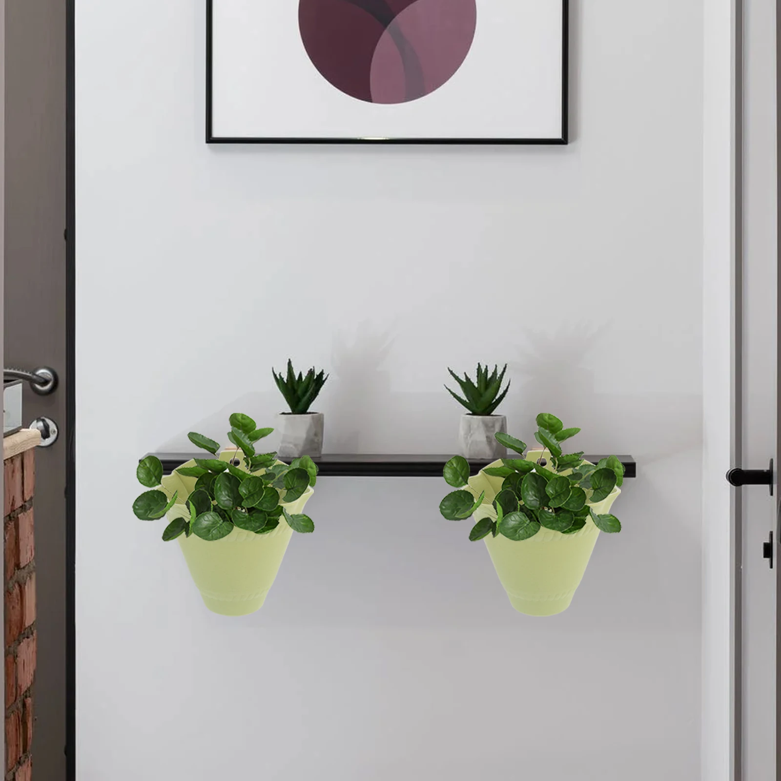 Wall Hanging Flower Pot High Grade Safe Material Plastic Resin Plant Vases Modern Durable Balcony
Wall Hanging Flower Pot High Grade Safe Material Plastic Resin Plant Vases Modern Durable Balcony