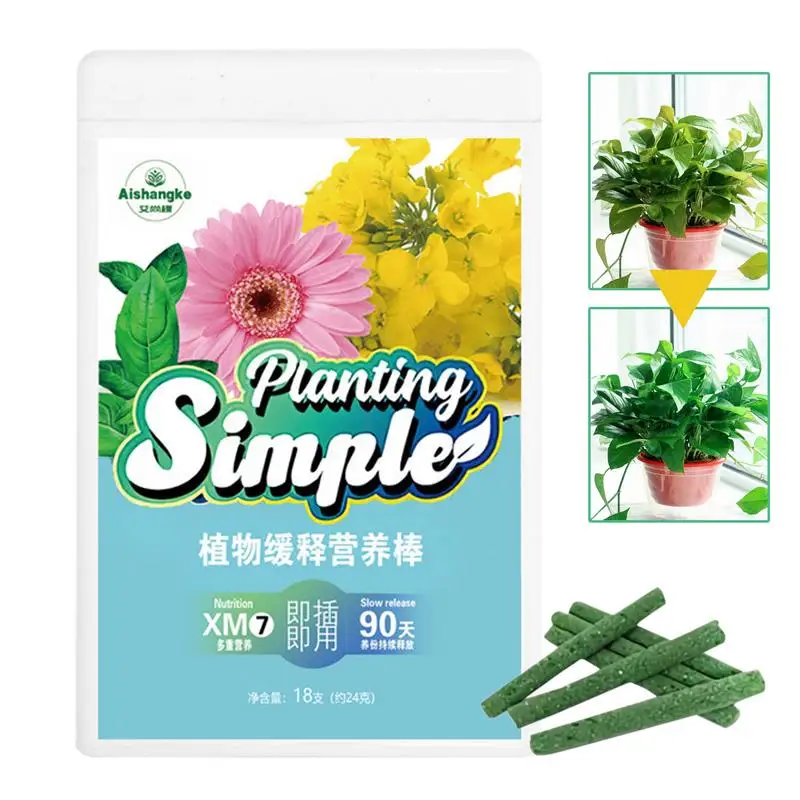 18Pcs/pack Plants Nutrition Stick Indoor Potted Flower Growth Enhancer Bar Plant Food Home Garden Houseplants Accessories
18Pcs/pack Plants Nutrition Stick Indoor Potted Flower Growth Enhancer Bar Plant Food Home Garden Houseplants Accessories