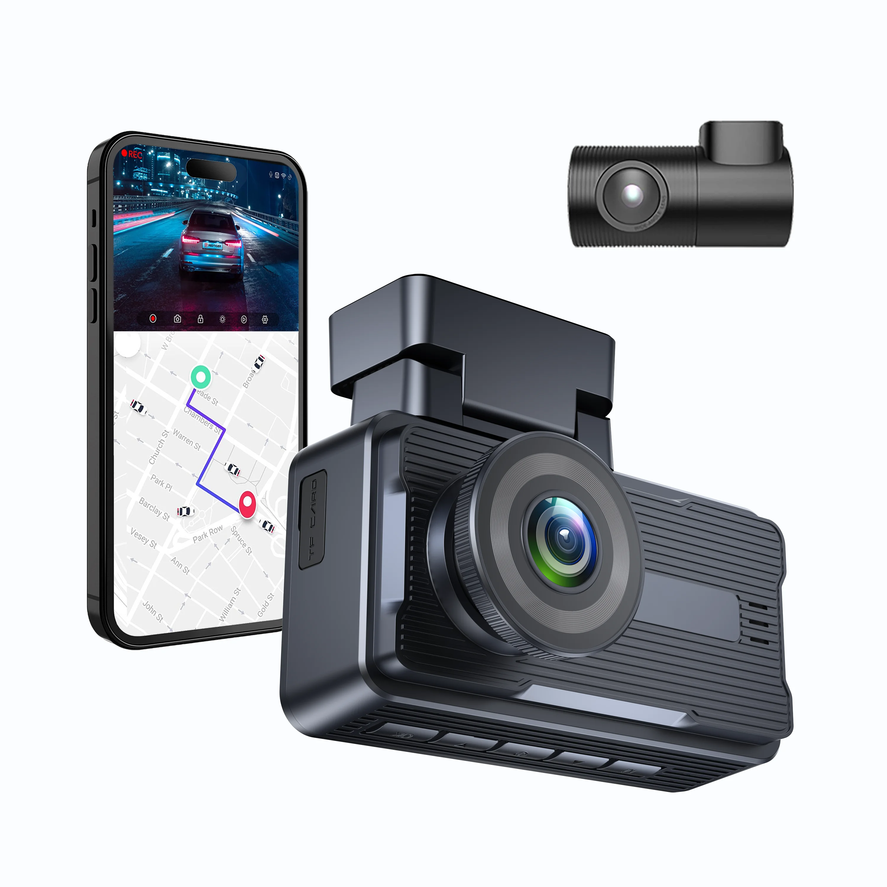 AHD Dual Lens 3-Inch IPS LCD Display with True 2K + 2k Tachograph Black Box - Model C Power Tracking and Speed Private Car
AHD Dual Lens 3-Inch IPS LCD Display with True 2K + 2k Tachograph Black Box - Model C Power Tracking and Speed Private Car