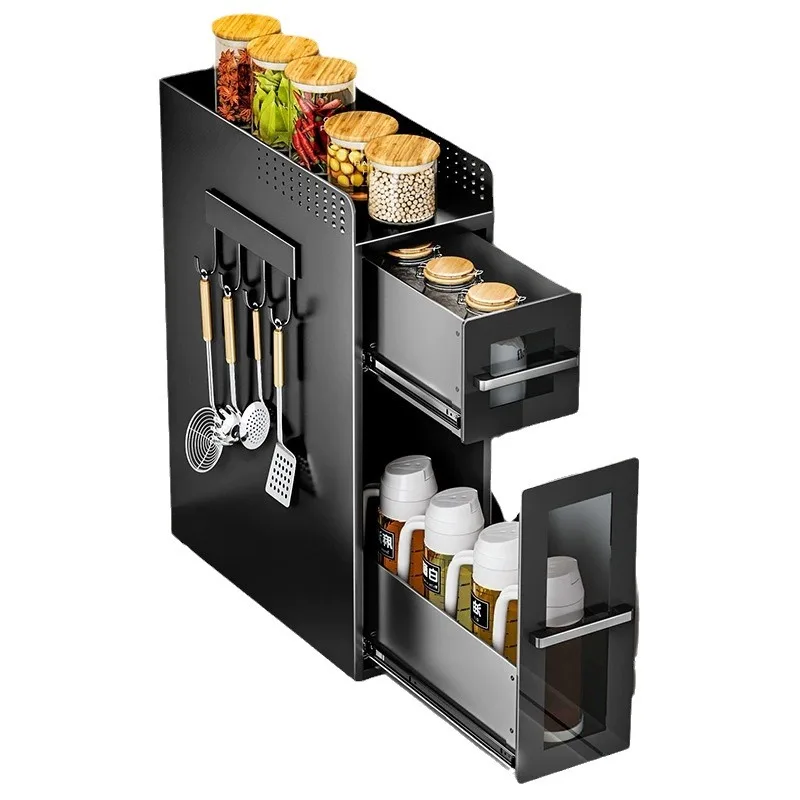 Kitchen Corner Seasoning Shelf Countertop Narrow Side Seasoning Tank Storage Rack Spice Cabinet Side Locker
Kitchen Corner Seasoning Shelf Countertop Narrow Side Seasoning Tank Storage Rack Spice Cabinet Side Locker