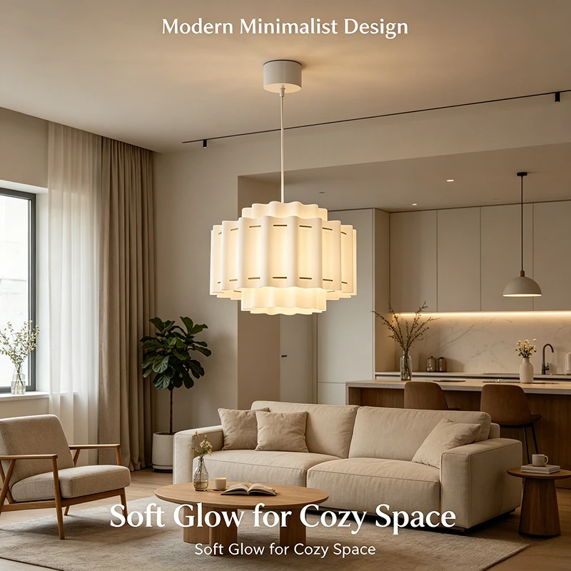 Nordic Wabi Sabi Fabric Pendant Light, Soft Glow Chandelier for Living Dining Room Bedroom Minimalist Home Decor
Nordic Wabi Sabi Fabric Pendant Light, Soft Glow Chandelier for Living Dining Room Bedroom Minimalist Home Decor