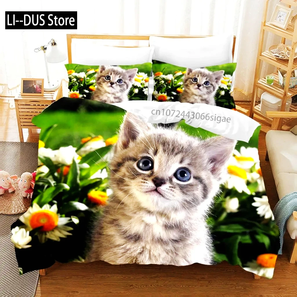Duvet Cover Funny Cute Photograph Cats Bedding Set Fashion Duvet Cover Pillowcase Bedroom Black Cat Bedspreads Bed Set For Kids
Duvet Cover Funny Cute Photograph Cats Bedding Set Fashion Duvet Cover Pillowcase Bedroom Black Cat Bedspreads Bed Set For Kids