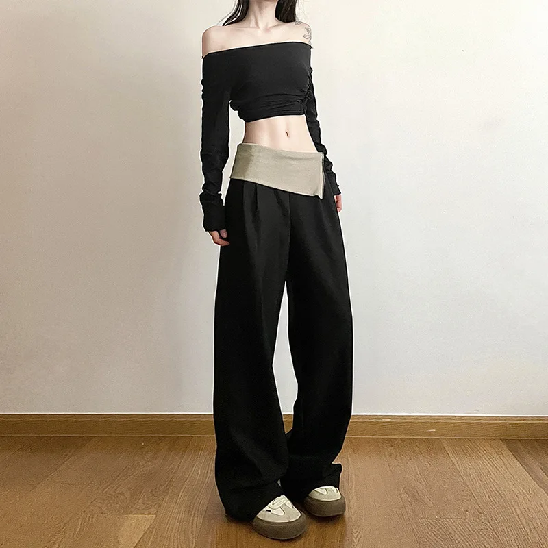 BKLD 2025 New Autumn Streetwear Fashion Y2k Clothes Women Straight Pants Slim Fit High Waist Wide Leg Pants Casual Trousers
BKLD 2025 New Autumn Streetwear Fashion Y2k Clothes Women Straight Pants Slim Fit High Waist Wide Leg Pants Casual Trousers