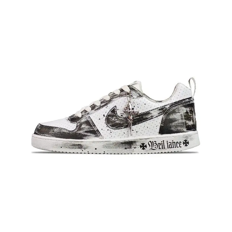 【Настроить】Nike Court Borough Обувь для скейтбординга Унисекс Низкие черные кроссовки 838937 -111
【Настроить】Nike Court Borough Обувь для скейтбординга Унисекс Низкие черные кроссовки 838937 -111