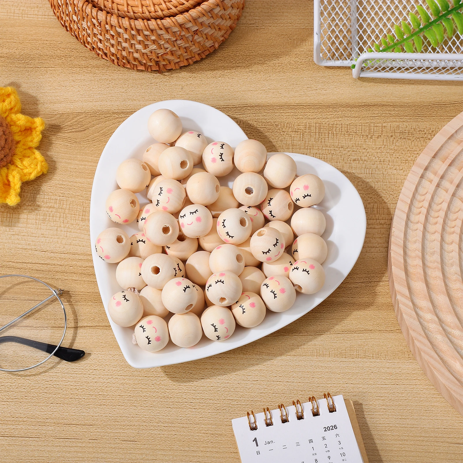 50Pcs Wooden Beads for Crafts Round Large Hole Wood Loose Beads Bulk for DIY Jewelry Making Garlands Decor Wooden Craft Shapes
50Pcs Wooden Beads for Crafts Round Large Hole Wood Loose Beads Bulk for DIY Jewelry Making Garlands Decor Wooden Craft Shapes