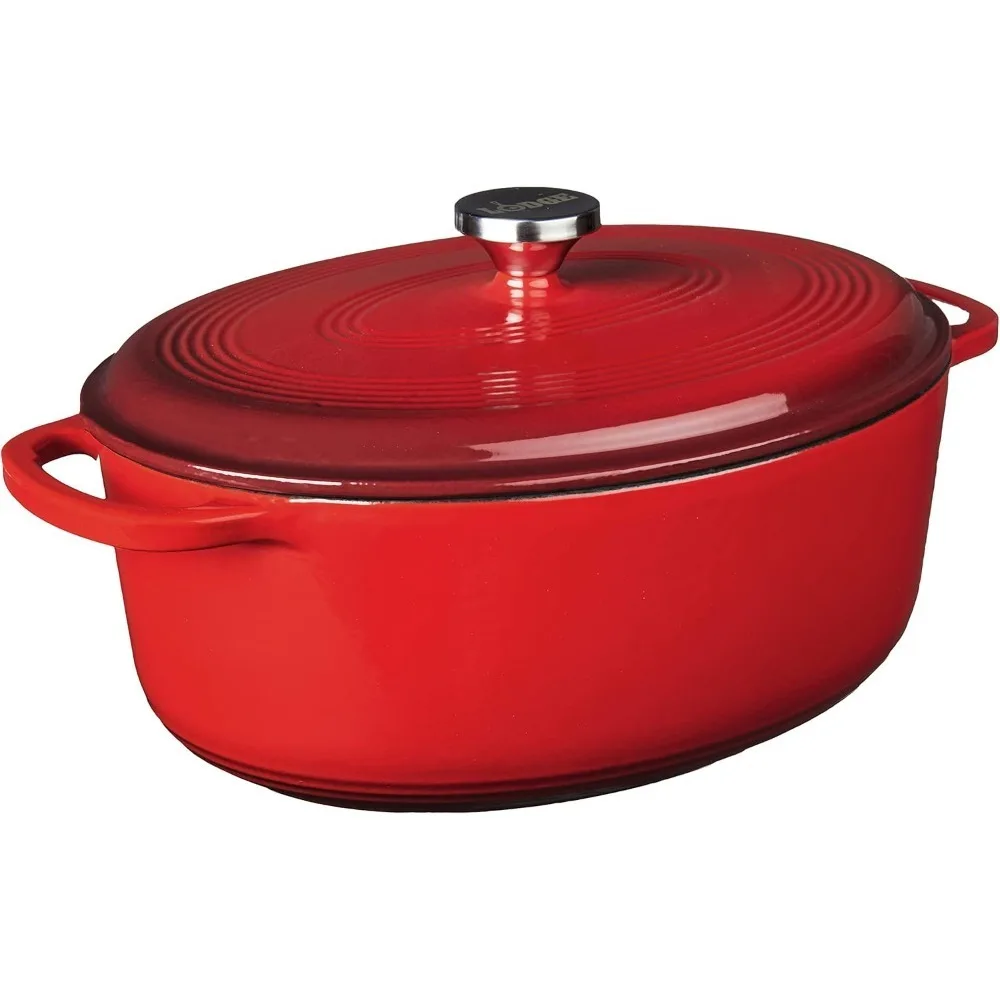 7 Quart Enameled Cast Iron Dutch Oven with Lid Dual Handles Stovetop Oven Safe 500F
7 Quart Enameled Cast Iron Dutch Oven with Lid Dual Handles Stovetop Oven Safe 500F