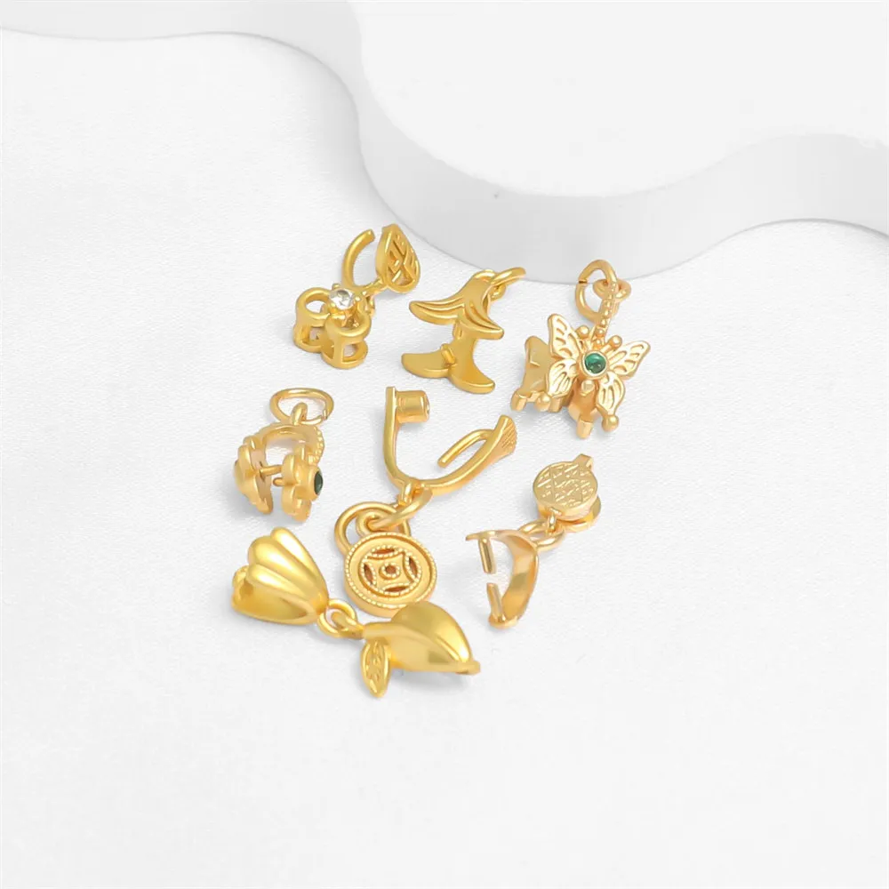 18K Matte Gold Color Preservation Multi-leaf Claw Buckle Pendant Clip Bracelet Necklace Diy Handmade Buckle Melon Seed Button
18K Matte Gold Color Preservation Multi-leaf Claw Buckle Pendant Clip Bracelet Necklace Diy Handmade Buckle Melon Seed Button