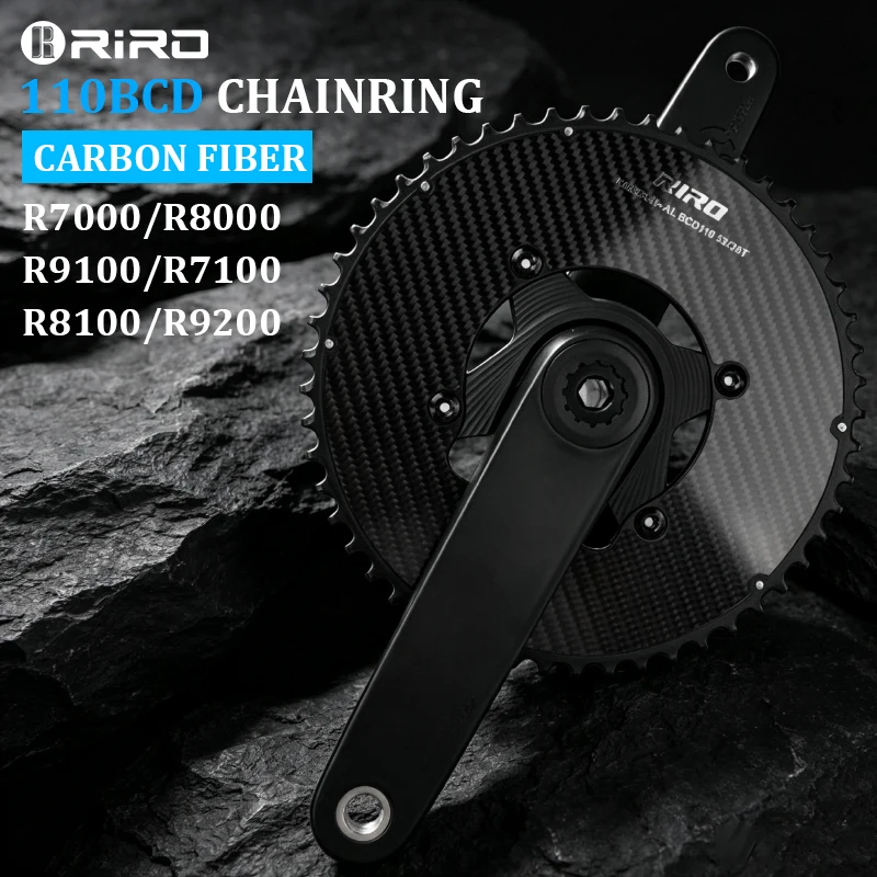 RIRO Carbon Fiber Bike Chainring 110BCD Double/Single Bicycle Chainwheel for R7000 R8000 R9100 Bike Chainring R7100 R8100 R9100
RIRO Carbon Fiber Bike Chainring 110BCD Double/Single Bicycle Chainwheel for R7000 R8000 R9100 Bike Chainring R7100 R8100 R9100