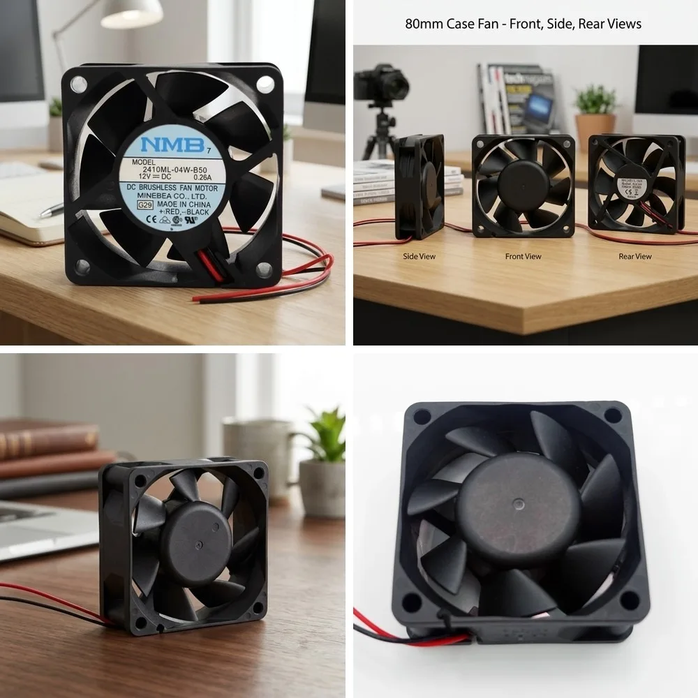 For NMB 2410ML-04W-B50-C40 6025 DC12V 0.26A 2-Wire Dual Ball Cooling Fan
For NMB 2410ML-04W-B50-C40 6025 DC12V 0.26A 2-Wire Dual Ball Cooling Fan