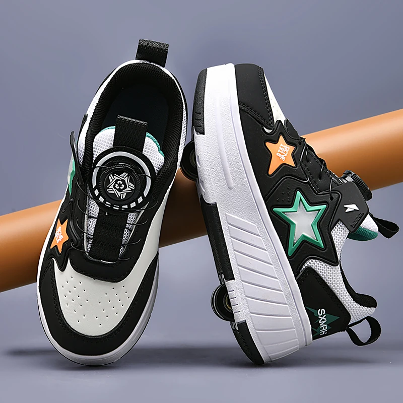 4 Wheels Children Roller Skate Shoes Kids For Boys Girls Children Fashion Casual Running Sports Outdoor Breathable Sneakers
4 Wheels Children Roller Skate Shoes Kids For Boys Girls Children Fashion Casual Running Sports Outdoor Breathable Sneakers