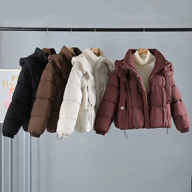 Winter Parkas Women Down Cotton Jacket New Female Hooded Thick Warm Windproof Coat Casual Female Student Loose Overcoat T1638
Winter Parkas Women Down Cotton Jacket New Female Hooded Thick Warm Windproof Coat Casual Female Student Loose Overcoat T1638